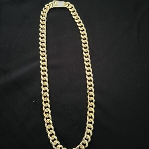 Gold Cuban Link Chain Necklace